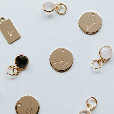 Additional Round Initial Charm - Jillian Leigh Jewellery - necklaces