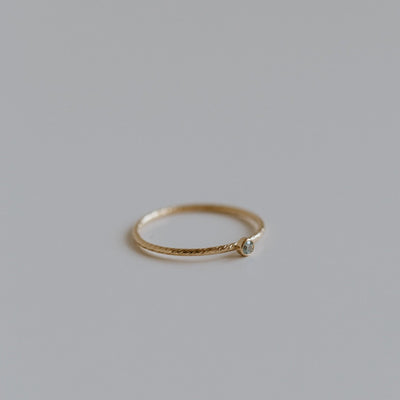 Aquamarine Twist Ring - Jillian Leigh Jewellery - Rings