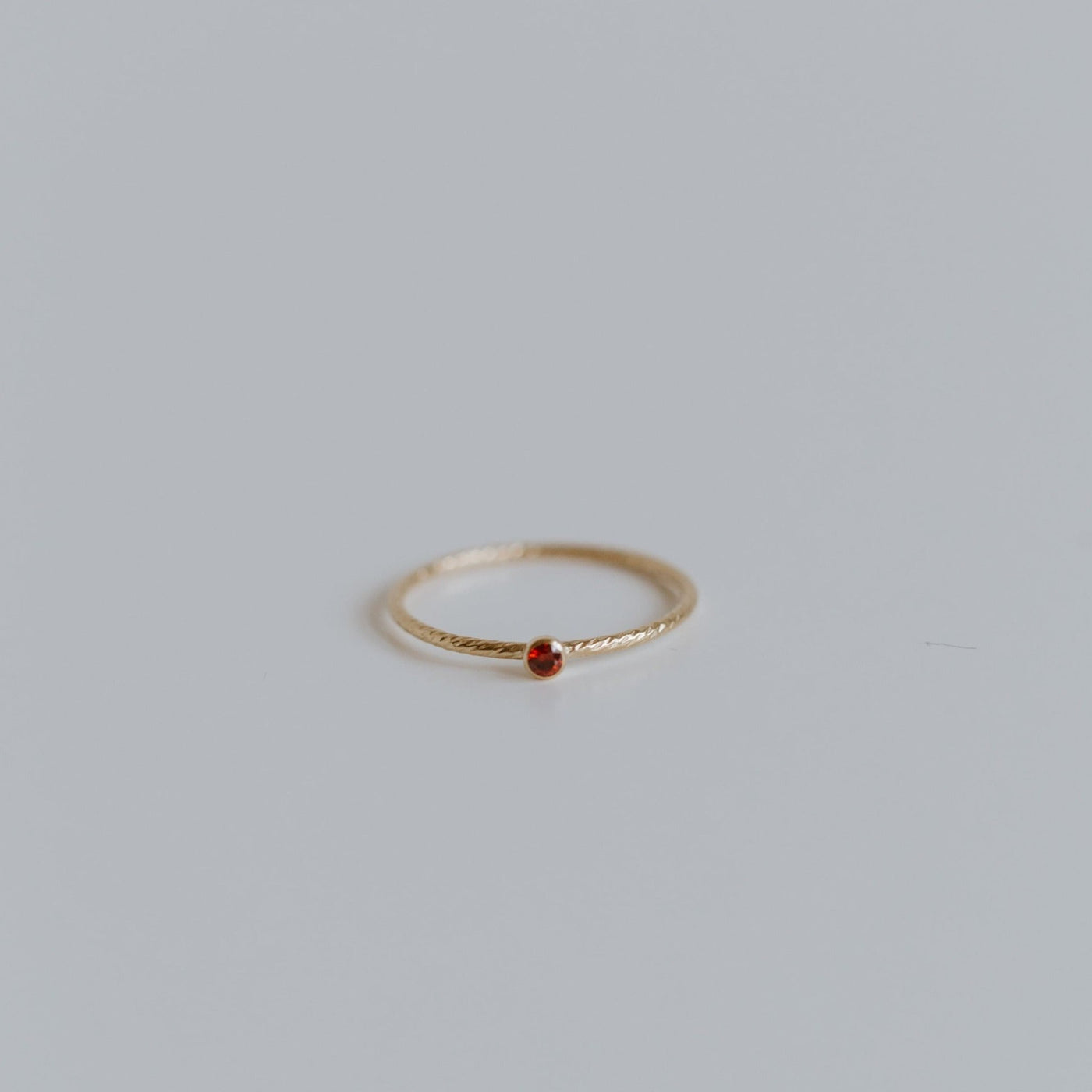 Garnet Twist Ring - Jillian Leigh Jewellery - Rings