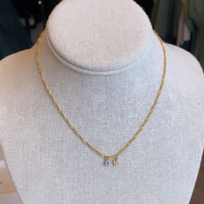 Mini Letter Necklace (Customizable) - Jillian Leigh Jewellery - necklaces