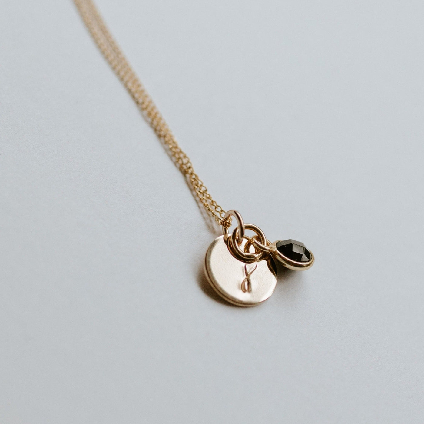 Round Initial Necklace - Jillian Leigh Jewellery - necklaces