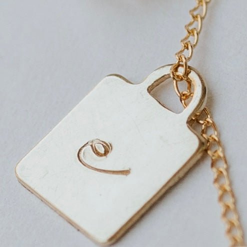 Square Initial Charm (Single) - Jillian Leigh Jewellery - charm