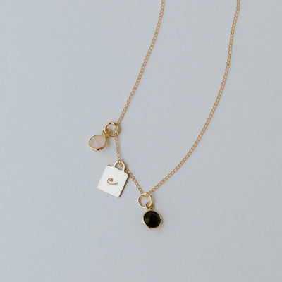 Square Initial Necklace - Jillian Leigh Jewellery - necklaces